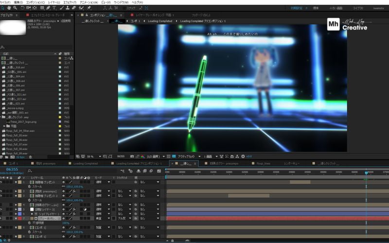 Giao diện làm việc Adobe After Effects