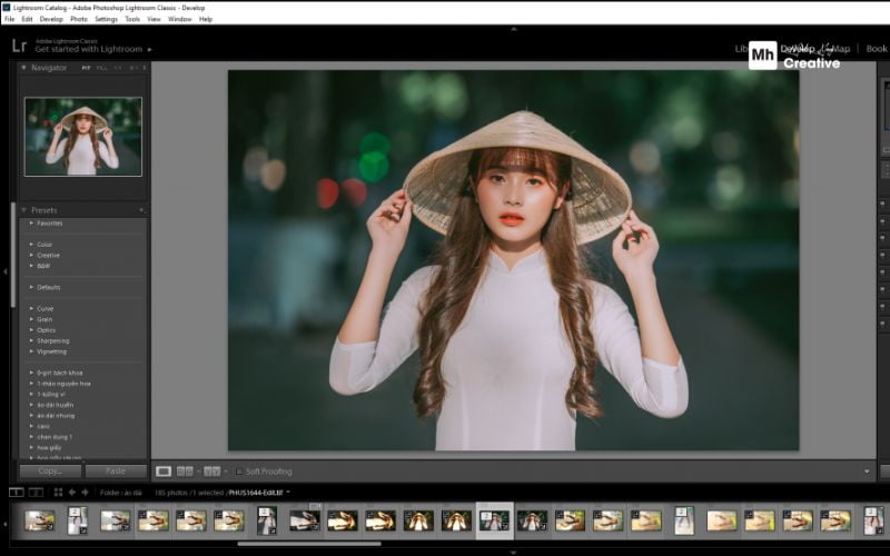 Giao diện làm việc Adobe Lightroom Classic